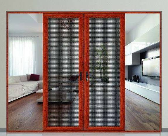 Invisible Trackless Folding Screen Door with Retractable Sliding Aluminum Alloy Frame Sand &Mosquito Proof Windowdoor &amp; Window