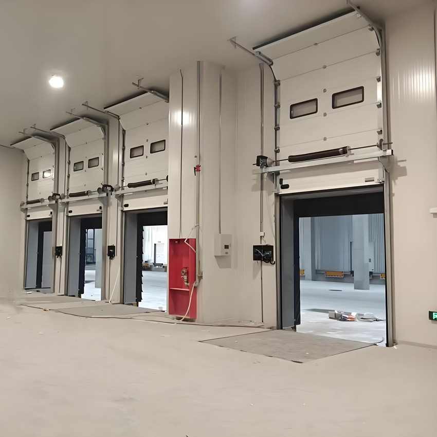 Industrial Automatic Overhead Steel Thermal Insulated Vertical Lifting Roll up Metal Exterior Garage or Sectional Door for Warehouse and Loading Docks