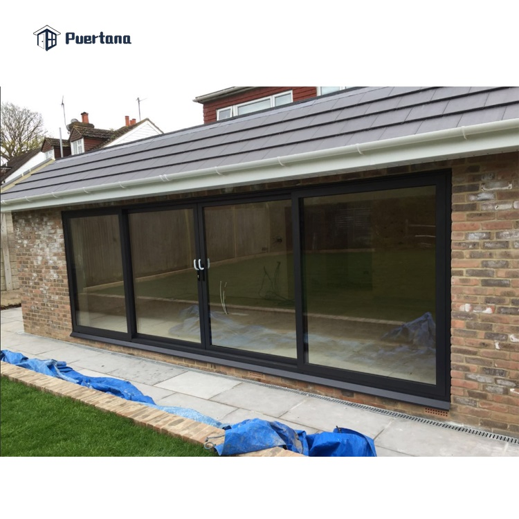 Exterior Aluminum Balcony Luxury Aluminium Multi Sliding Stacking Patio Door System