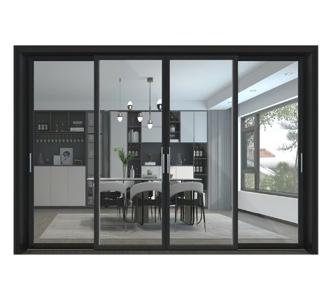 Thermal Break Lift Slide Doors Fire Rated Double Patio Doors Sliding Glass Retractable Aluminum Sliding Door with Screen