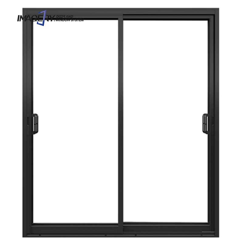 Hotel Outdoor Slim Slide Villa Patio Glass Panoramic Aluminum Frame Sliding Doors