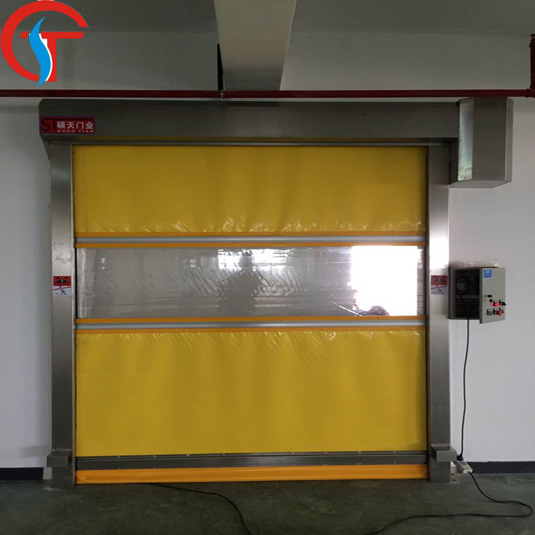 Food Grade Automatic Plastic Industrial Rapid Roller Door with Automatic Sensor