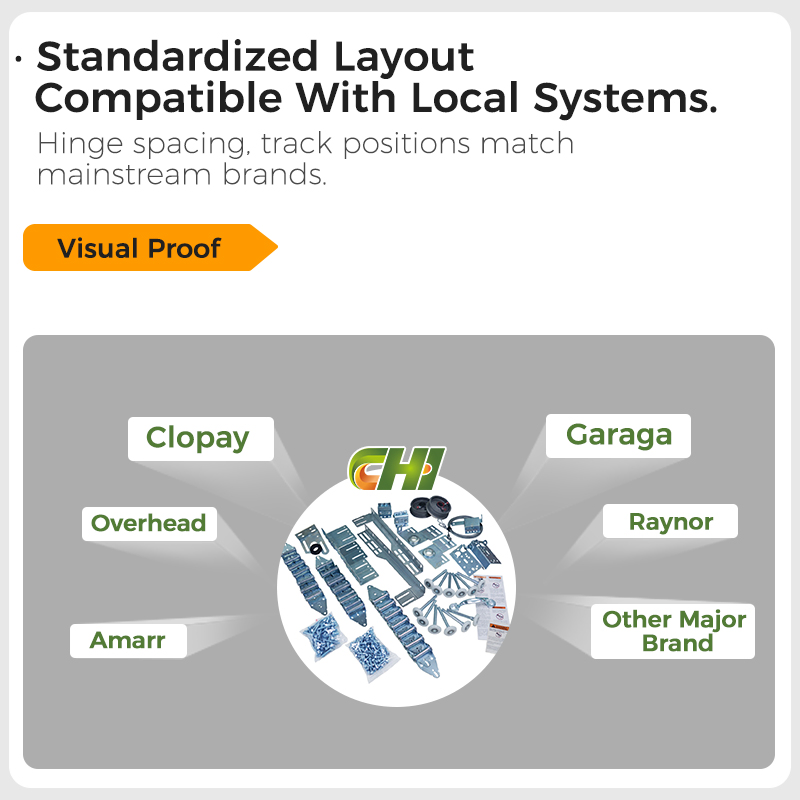 Chi Raised Style 9X7 Steel Raised Insulated Residential Sectional Overhead Garage Door