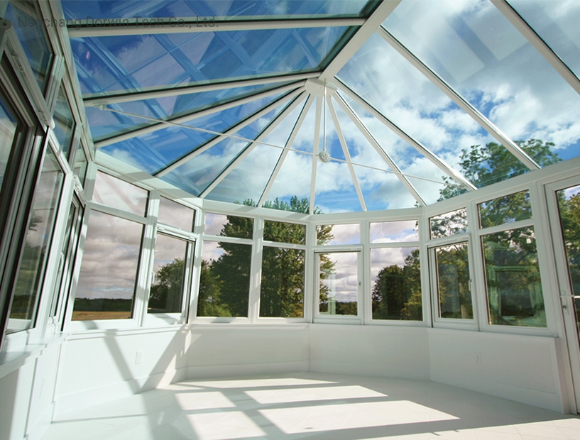 Energy-Saving Summer Garden Room 4 Season Conservatories Solarium Aluminum Sunrooms &amp; Glass Houses