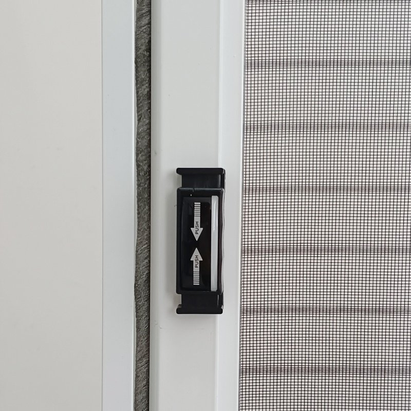 Reinforced Windproof Mosquito-Proof Single Retractable Screen Door