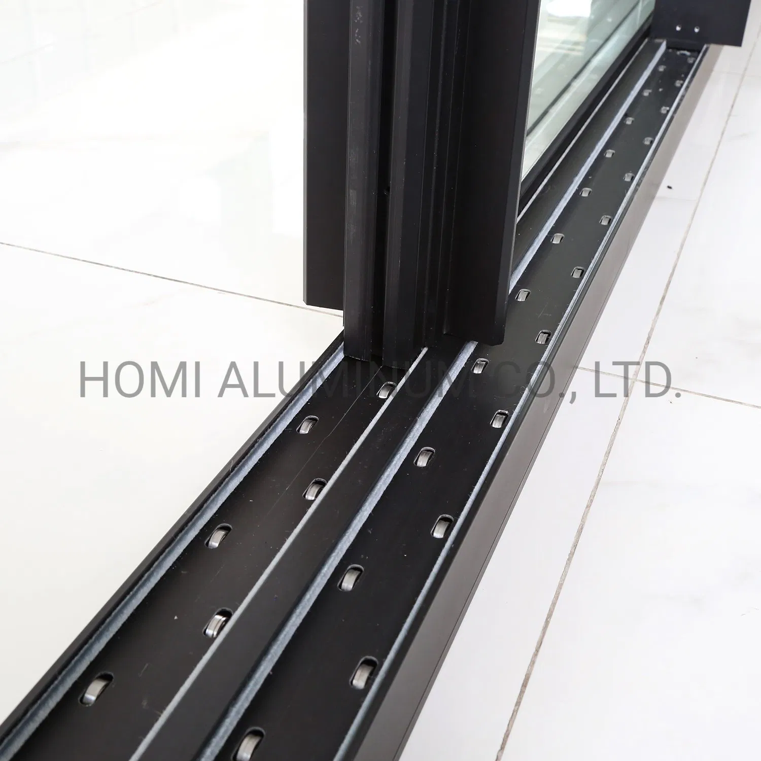 Slim Sliding Door Aluminium 6063-T5 Powder Coating Panoramic View