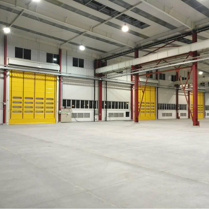 Easy Maintenance Fold up Replaceable Curtain High Speed Sliding Stacking Doors