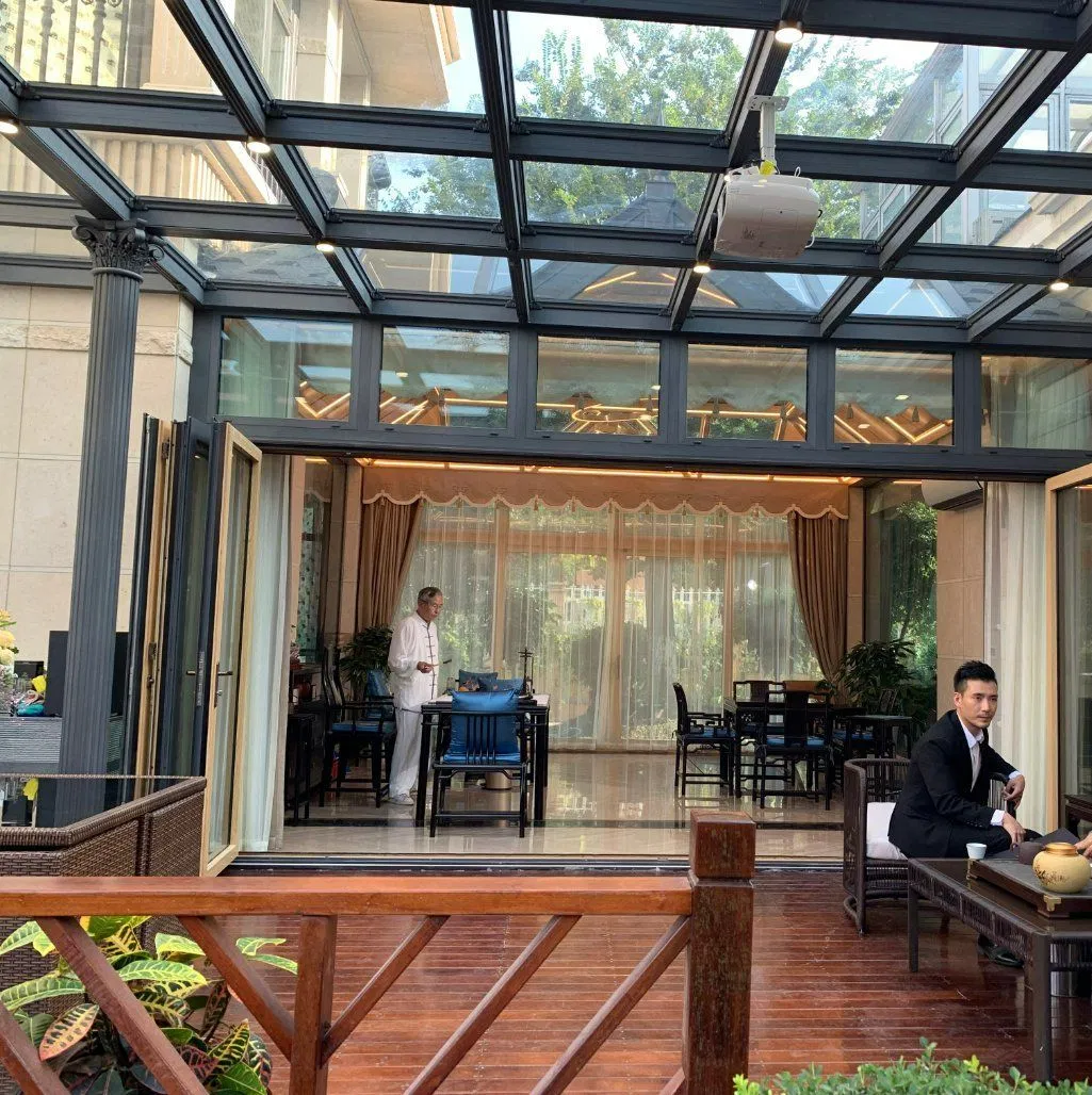 Custom Aluminum Glass Home Sunroom Conservatory with Aluminum Window and Door