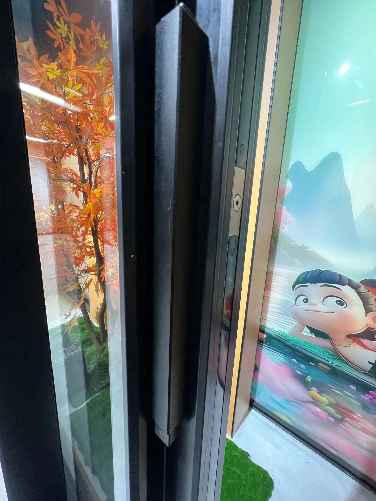 Panoramic Glass Sliding Door Ultra-Slim Frame for Interior