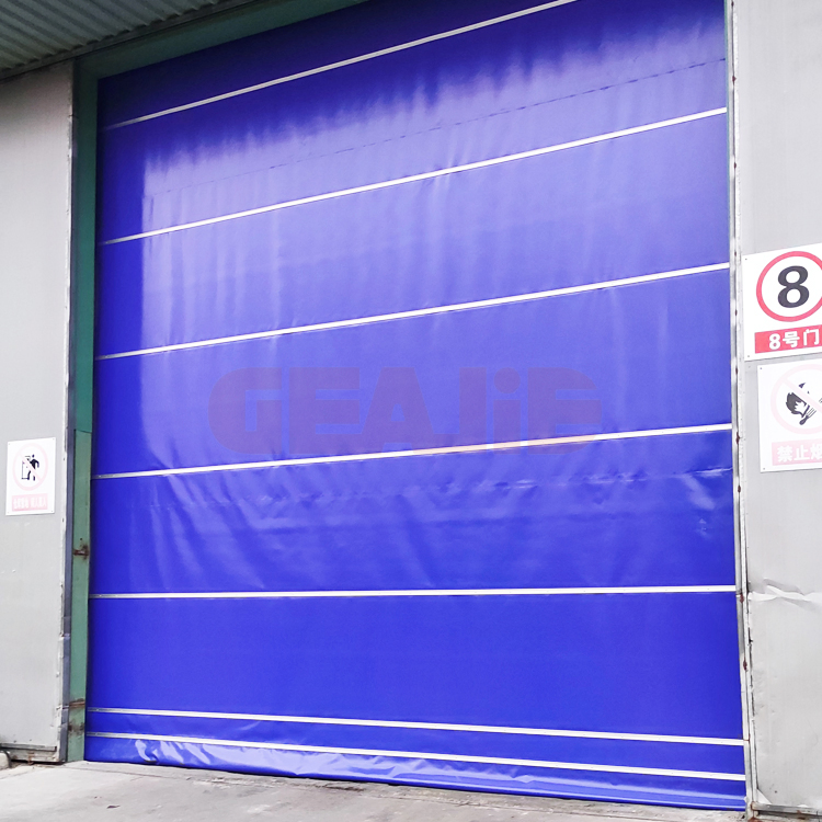 Easy Maintenance Fold up Replaceable Curtain High Speed Sliding Stacking Doors