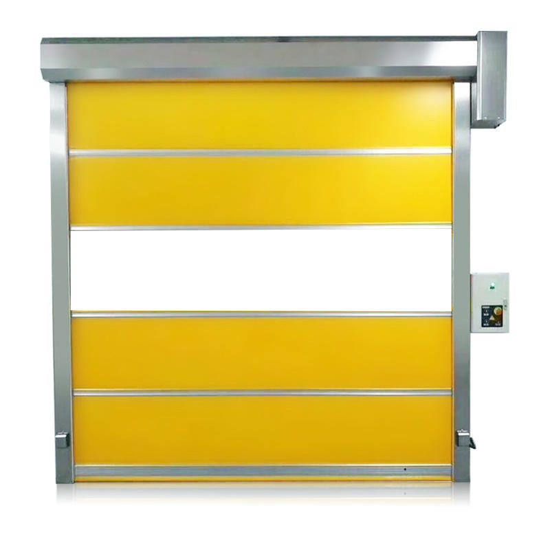 High-Speed Industrial Rolling Shutter Automatic PVC Fast Aluminum Alloy Frame Sensor Door for Quick Access Solutions