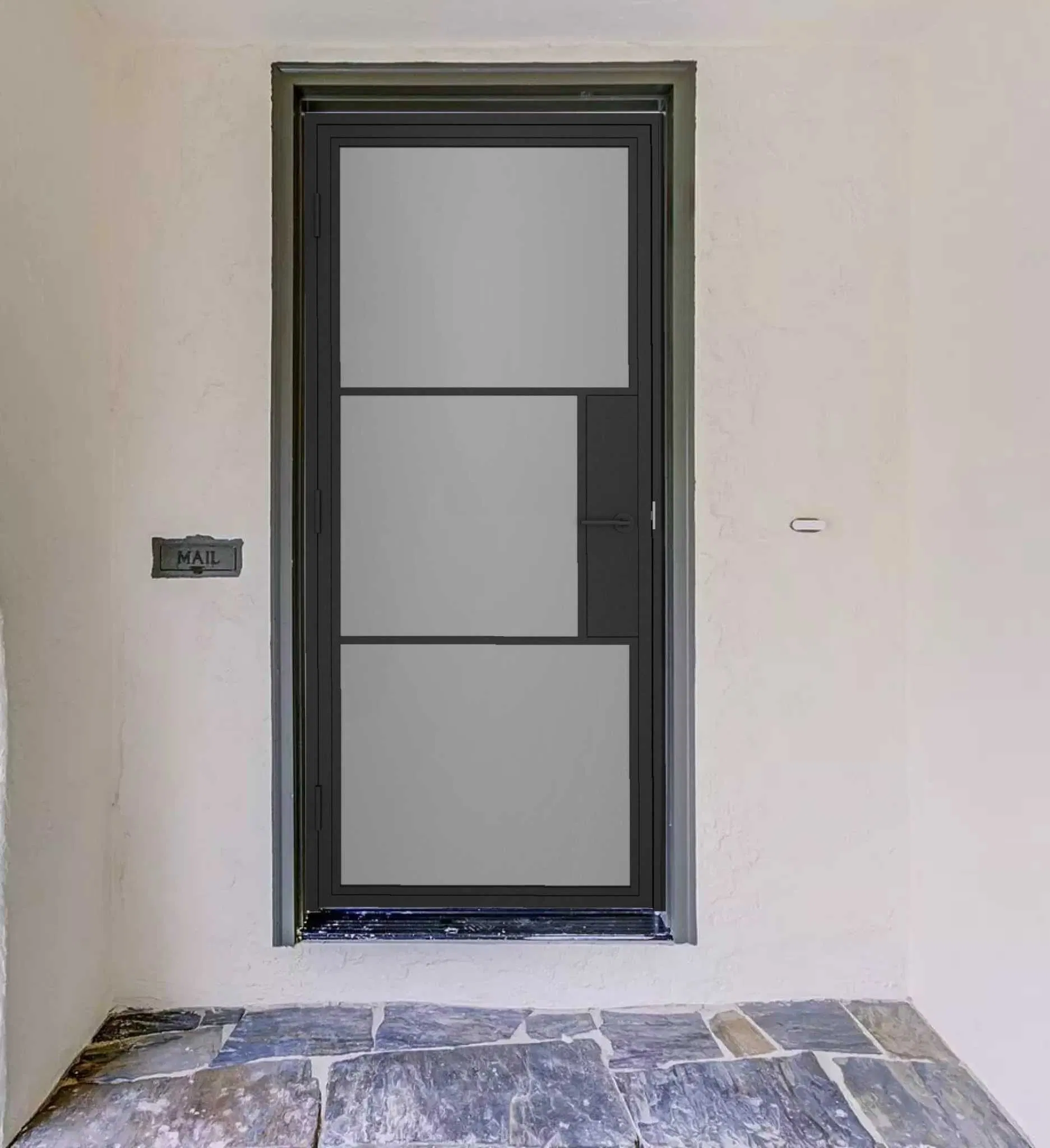 Modern Residence Exterior Patio Veranda Pergola Automatic Black Impact Stackable Pocket French Metal Slim Frame Windows Aluminium Glass Sliding Door