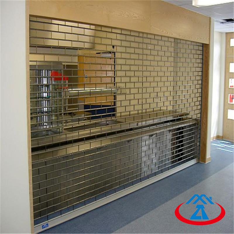 Security Stainless Steel Grilles Roller Shutter Door