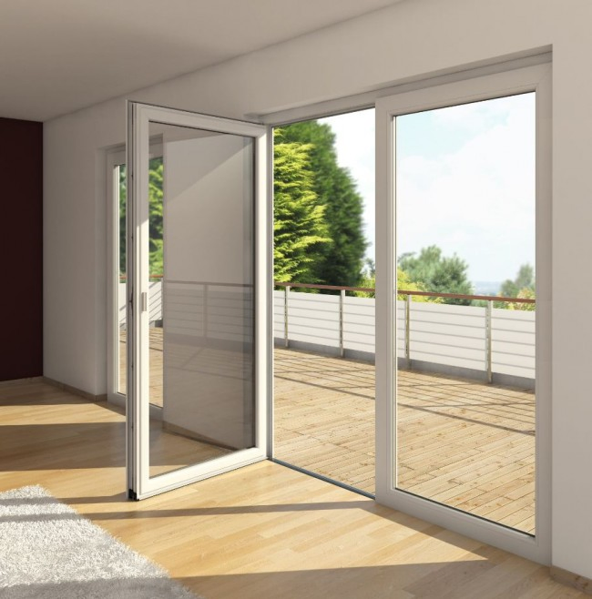 Thermal Break Heat Insulation Aluminum Frame Double Swing Glass Door Aluminum Door Home Decoration