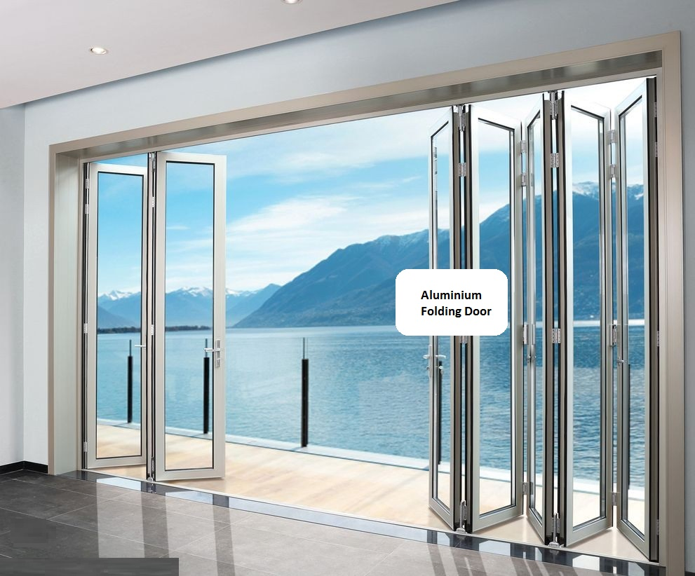 10% off Series Slim Frame Aluminum Bi Fold Sliding Entrance Interior Exterior Door Thermal Break Glass Bi Folding Door Aluminium Balcony Glass Door