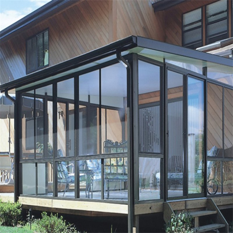 Modern Aluminum Conservatory with Practical Design and Automatic Glass for Minimalist Villa Prefab Houses