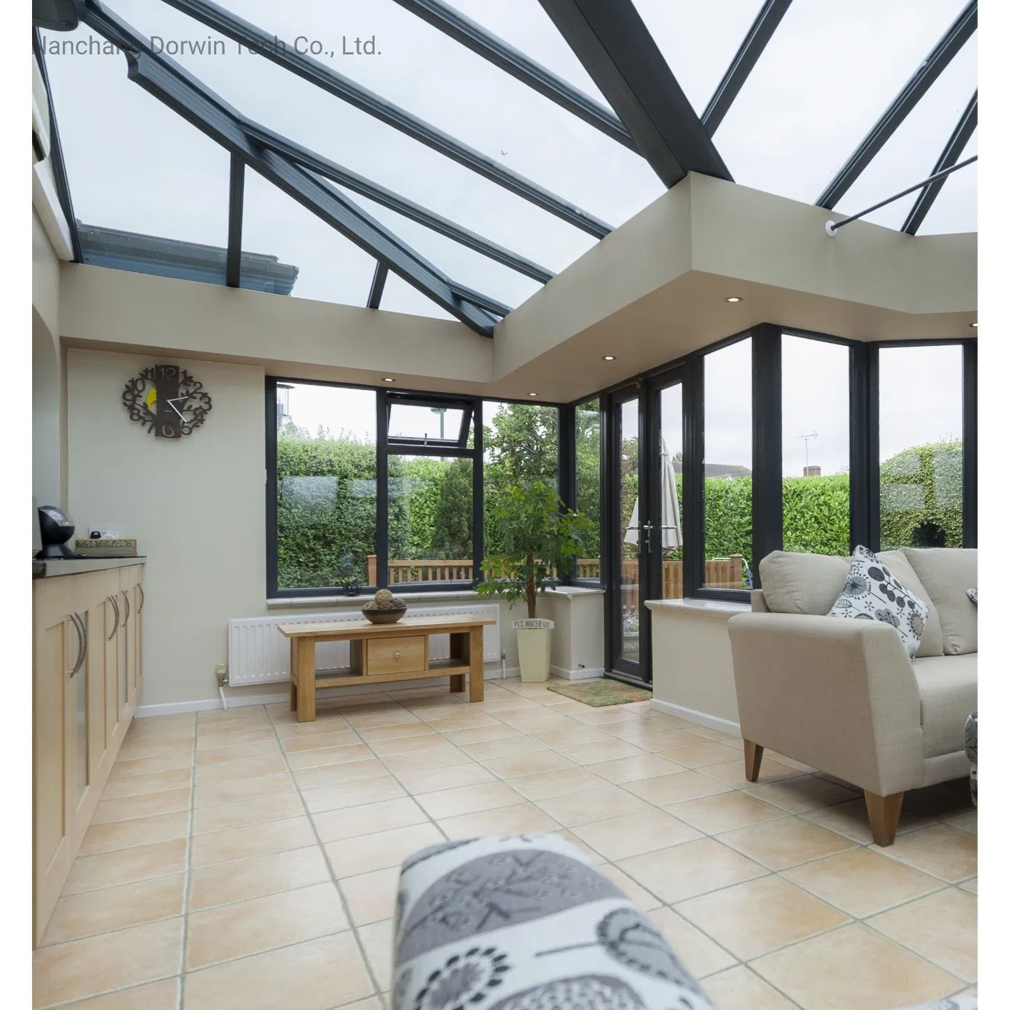 Energy-Saving Summer Garden Room 4 Season Conservatories Solarium Aluminum Sunrooms &amp; Glass Houses