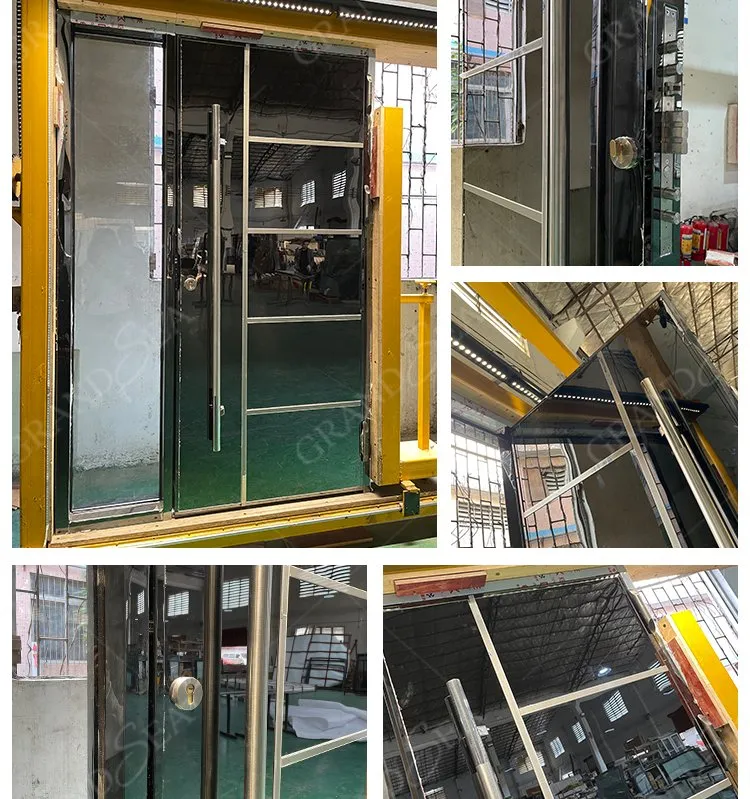 Tempered Glass Modern Pivot Doors