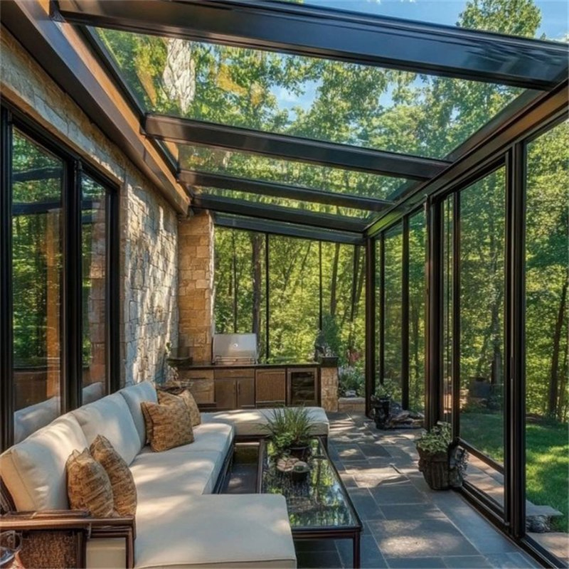 Innovative Design High Quality Glass House Structure with Elegant Conservatory for Plants