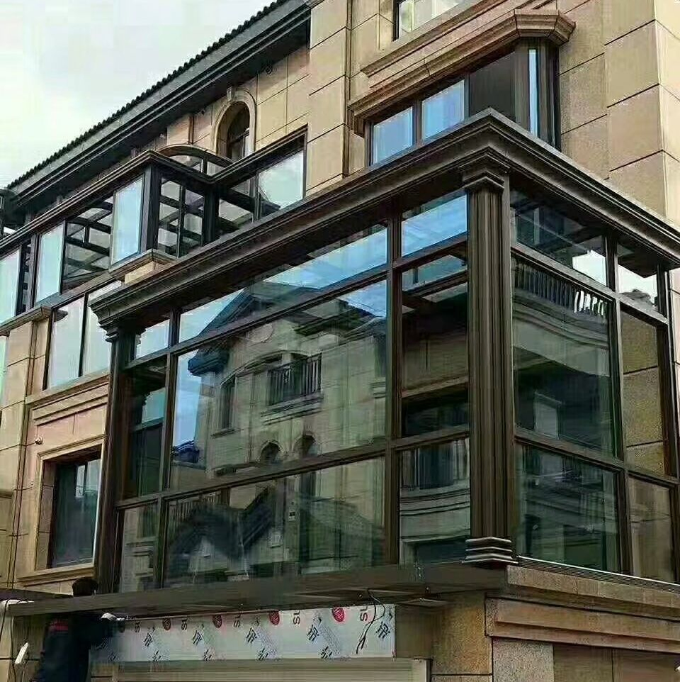 High Quality Broken Bridge Aluminum Aluminium Alloy Conservatory with Tempered Glass Energy Saving Four Seasons Sunrooms