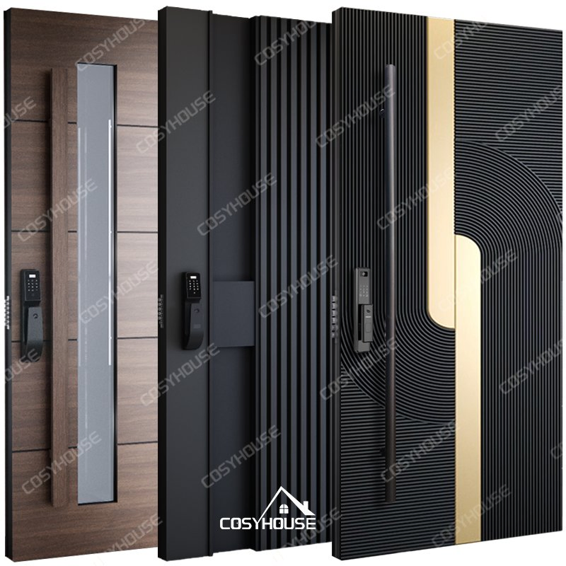 American Modern Design House Security Entrance Front Pivot Door Large Entrance Exterior Main Doors Modern Entry Armored Doors