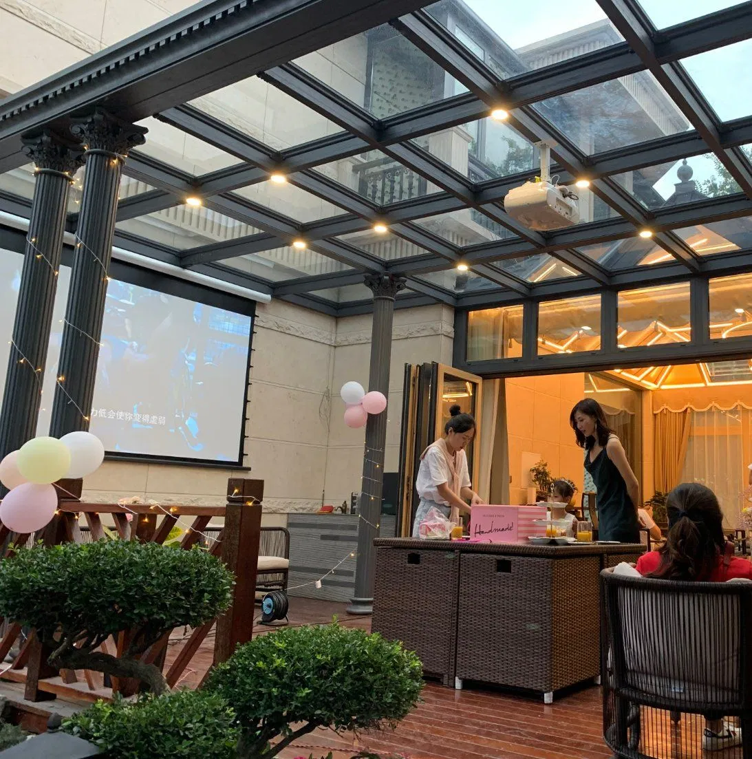 High Quality Broken Bridge Aluminum Aluminium Alloy Conservatory with Tempered Glass Energy Saving Four Seasons Sunrooms