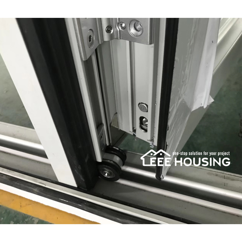 Factory Direct Exterior Folding Patio Doors, Modern Waterproof Thermal Break Aluminum Bi-Folding Glass Door with Accordion Style Sliding Bi-Fold Door