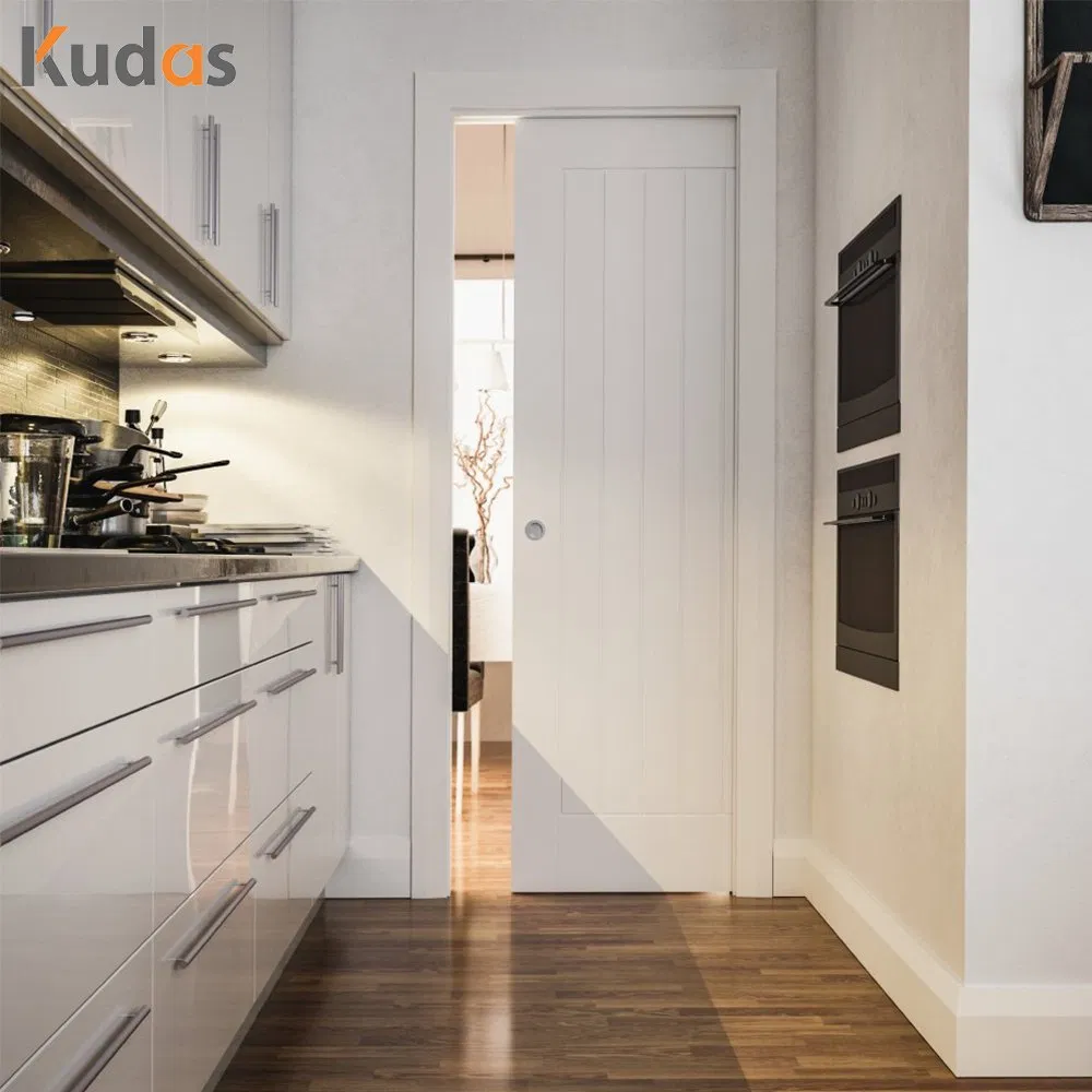 Kudas Front Door Exterior Interior Composite Wood Sliding Doors for Bedroom Pocket Door