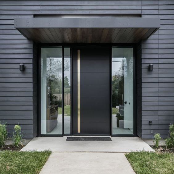 Factory Price Customized Main Exterior Entrance Entry Front Doors Metal Stainless Steel Steel Modern Wrought Iron Main Gate New Design Pivot Door