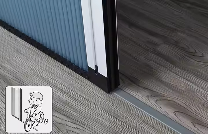 Pleated Insect Screen for Retractable Windows Doors Pleated Mesh Mosquito Net Trackless Door Screen