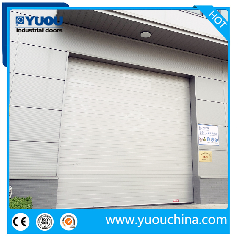 Industrial Automatic Thermal Insulated Metal Sandwich Panel Steel Exterior Sliding Lifting Dock Overhead Sectional Door for Warehouse Loading Area