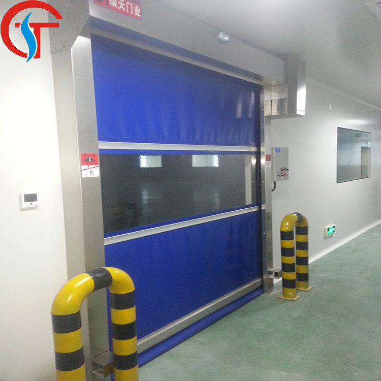 Food Grade Automatic Plastic Industrial Rapid Roller Door with Automatic Sensor