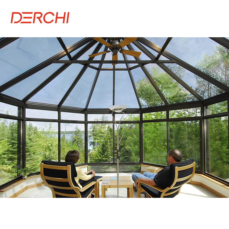 Outdoor Porch Enclosure Kit Bespoke Glass Tiled Conservatory Sunroom Aluminium Conservatory