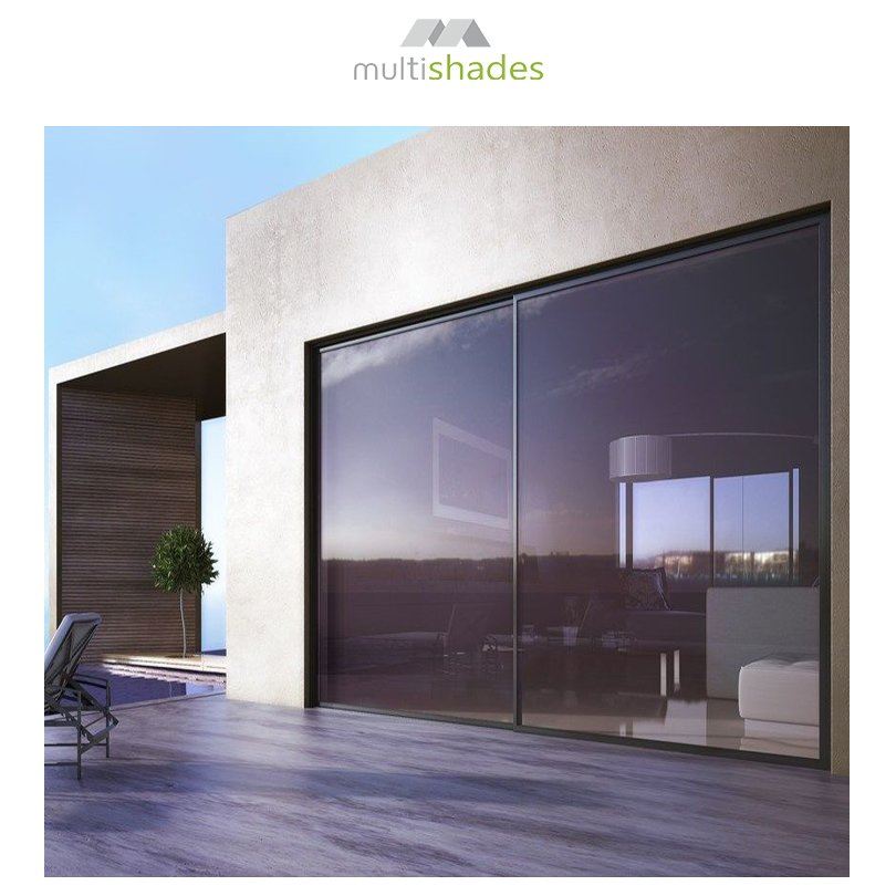 Ultra Slim Frame Panoramic Sliding Door with Low E Electric Technology