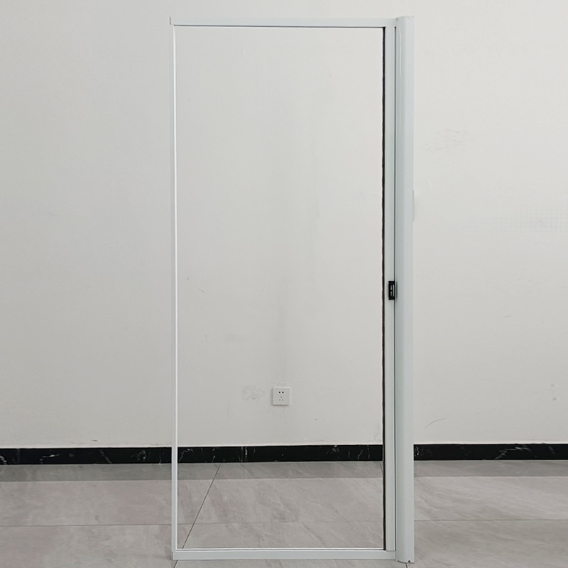 Reinforced Windproof Mosquito-Proof Single Retractable Screen Door