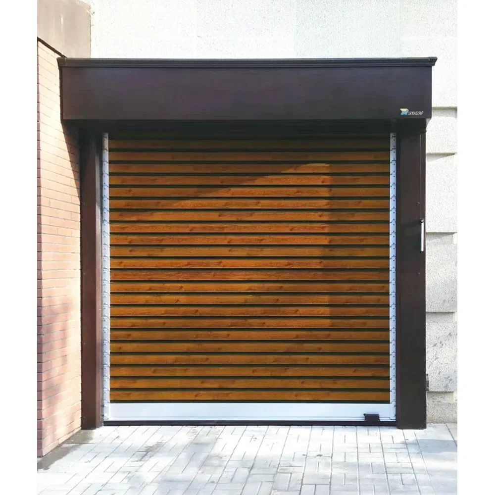 Industrial Exterior &amp; Interior Thermal Insulation PU Sandwich Aluminum Alloy Roll up Stainless Steel Grille Security Rolling Door / Roller Shutters