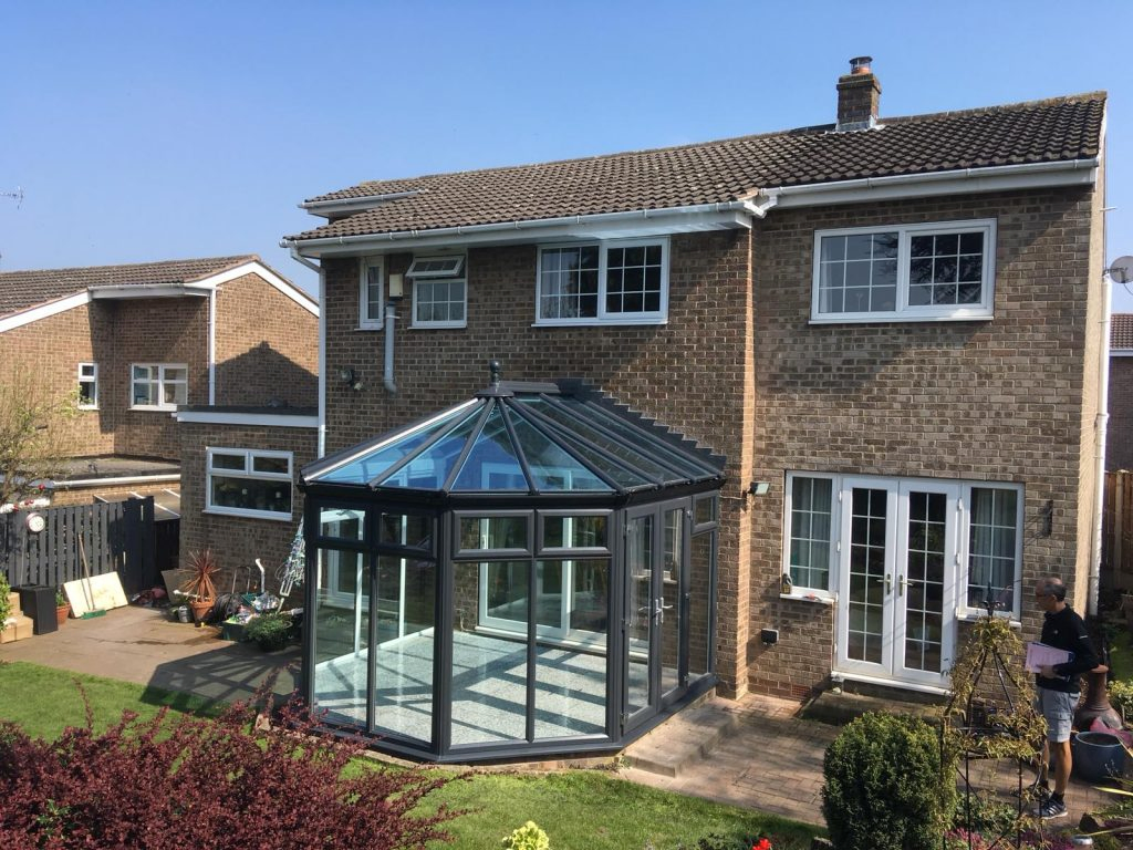 Casa Patio Casette Giardino Hexagon Polygon Terrarium Glass House Victorian Conservatory