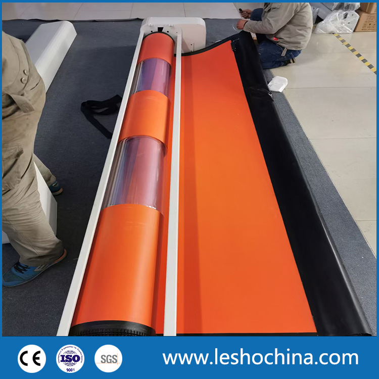 Food Processing Factory Interior Hygienic Automatic Fast Acting PVC Curtain Self Repairing High Speed Zipper Door with Radar Sensor