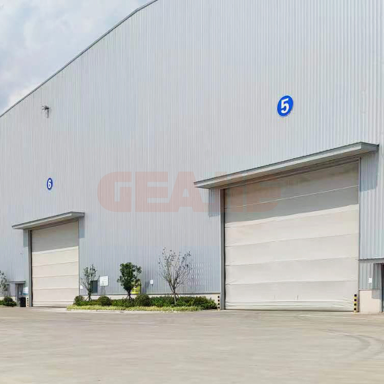 Automatic Industrial PVC High Speed Roll up Sliding Stacking Door