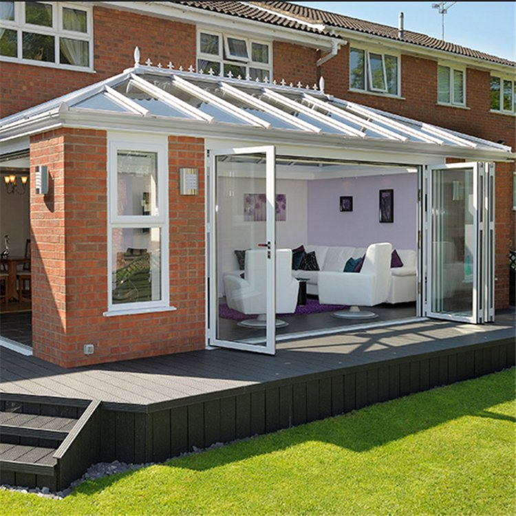 Hurricane Impact Exterior Bi Fold Patio Doors Folding Doors for Living Room