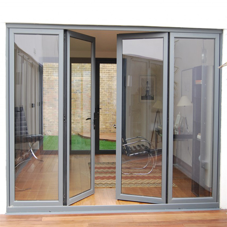 Hurricane Impact Exterior Bi Fold Patio Doors Folding Doors for Living Room