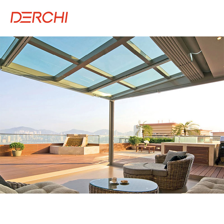 Villa Outdoor Veranda All Season Sunroom Addition Extended Glass Aluminum Garden Conservatory