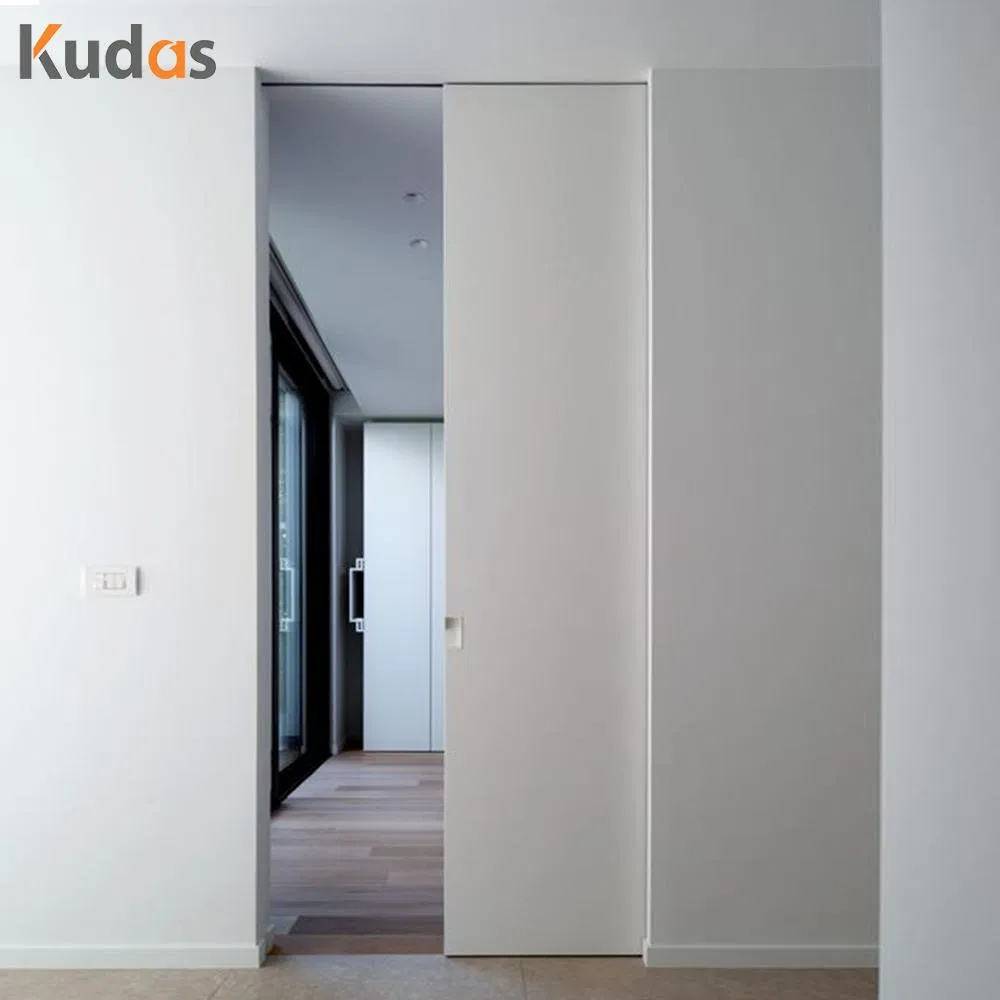 Kudas Front Door Exterior Interior Composite Wood Sliding Doors for Bedroom Pocket Door