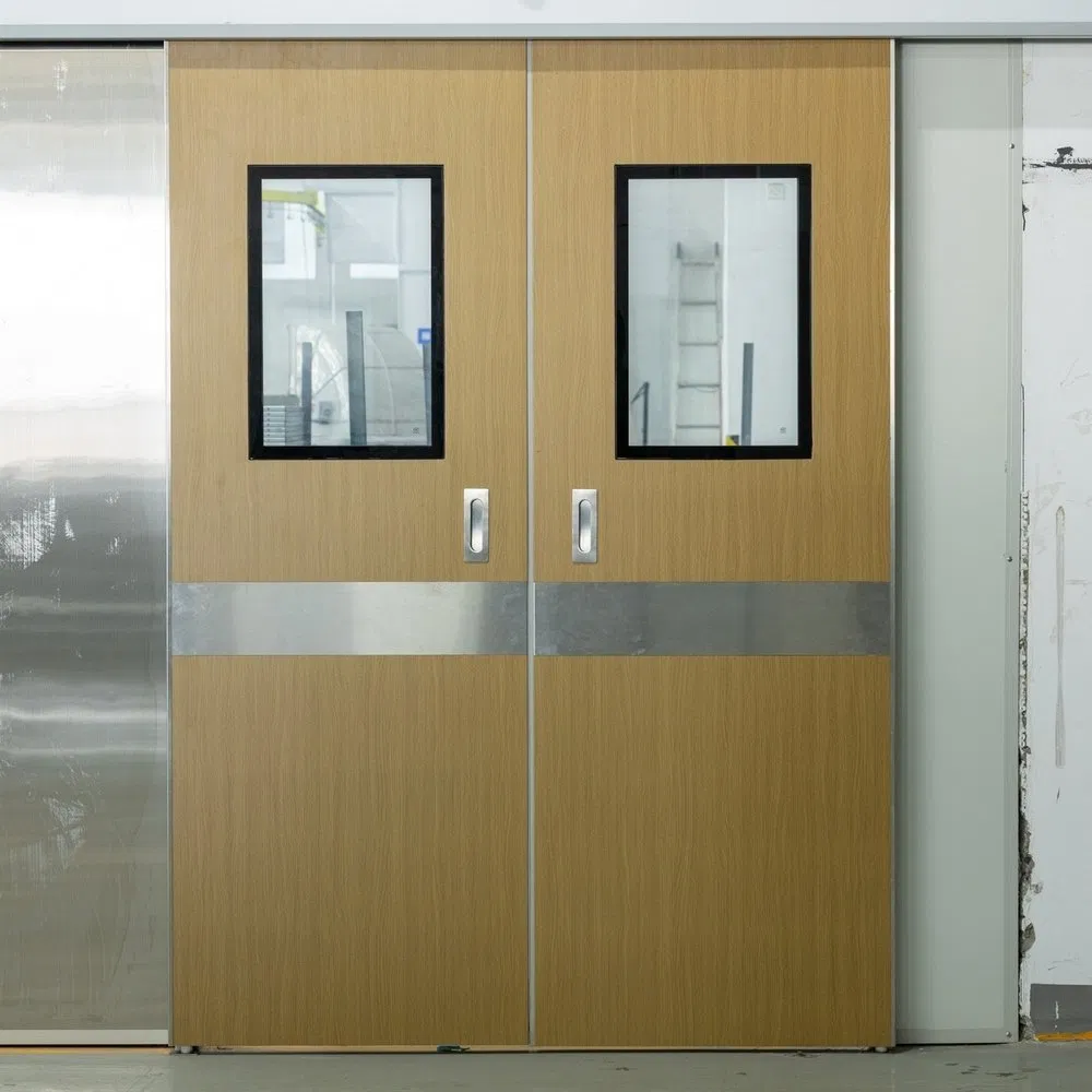 Multi-Track Automatic Aluminum Wooden Sliding Pocket Door for Residential Living Areas