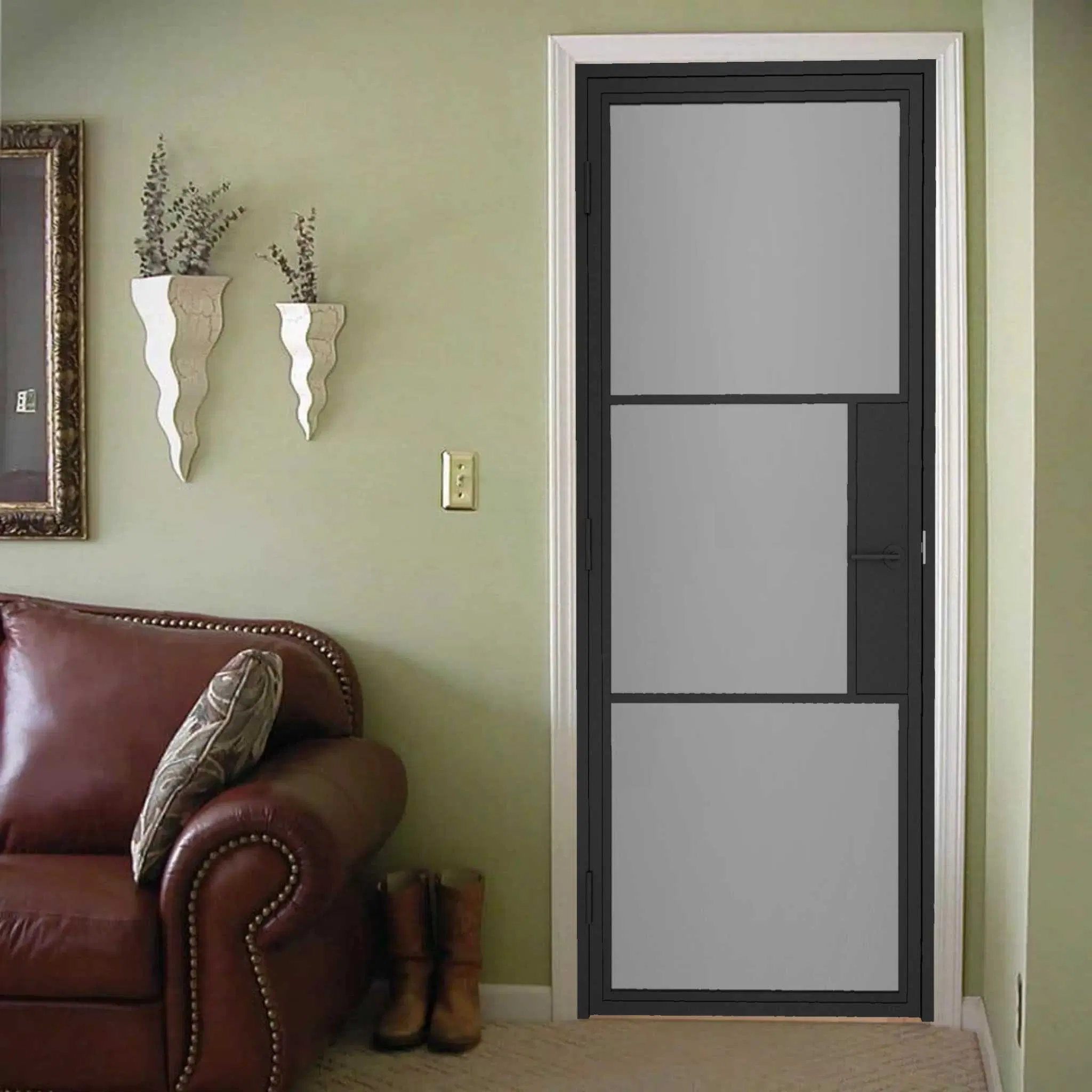 Modern Residence Exterior Patio Veranda Pergola Automatic Black Impact Stackable Pocket French Metal Slim Frame Windows Aluminium Glass Sliding Door