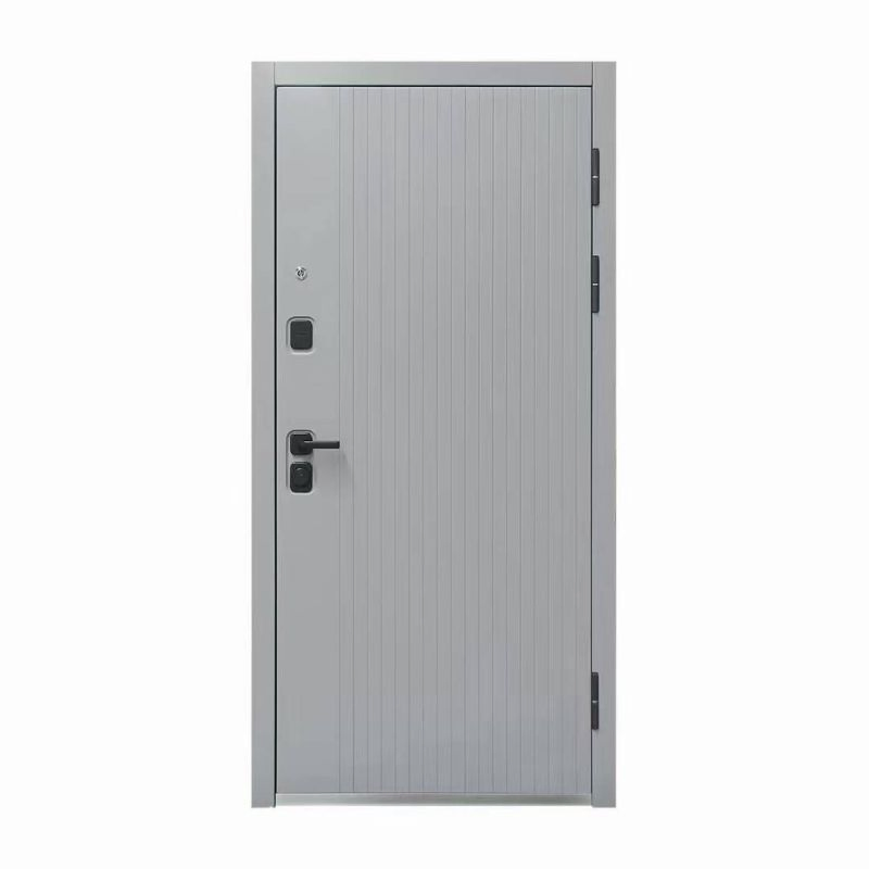 Customized New Design Custom House Luxury Villa Main Exterior Entrance Entry Front Metal Security Aluminum Steel Iron Wrought Modern Pivot Russia Turkish Door