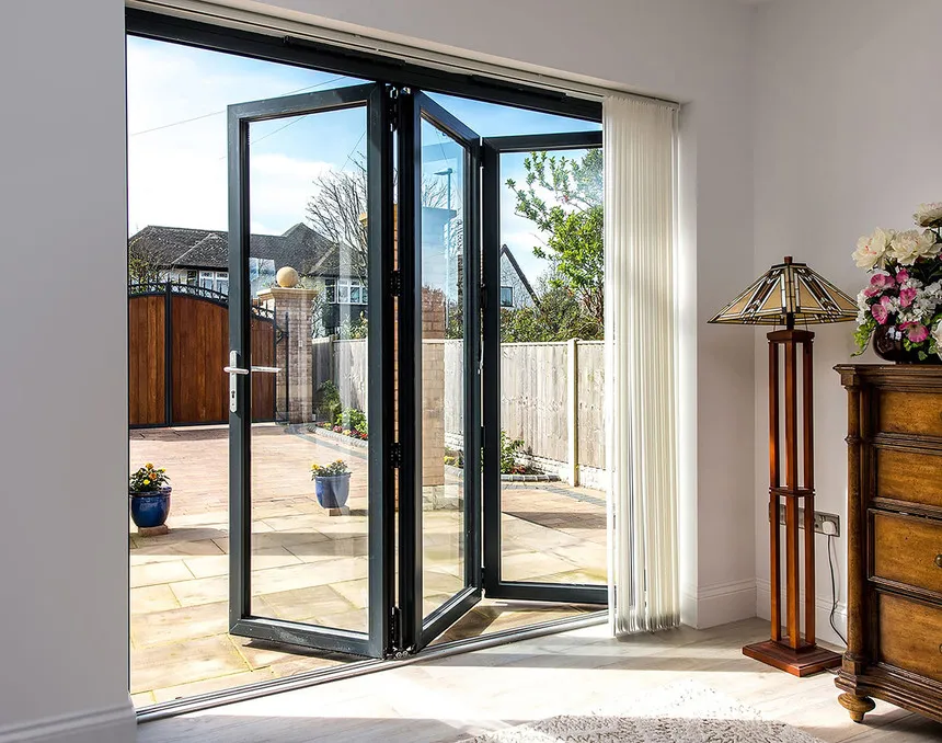 Tri-Folding Glass Door