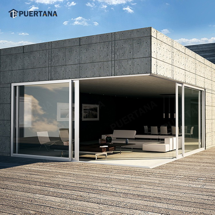 Exterior External Multi-Slide Stacking Plus and Pocketing Aluminium Sliding Patio Doors