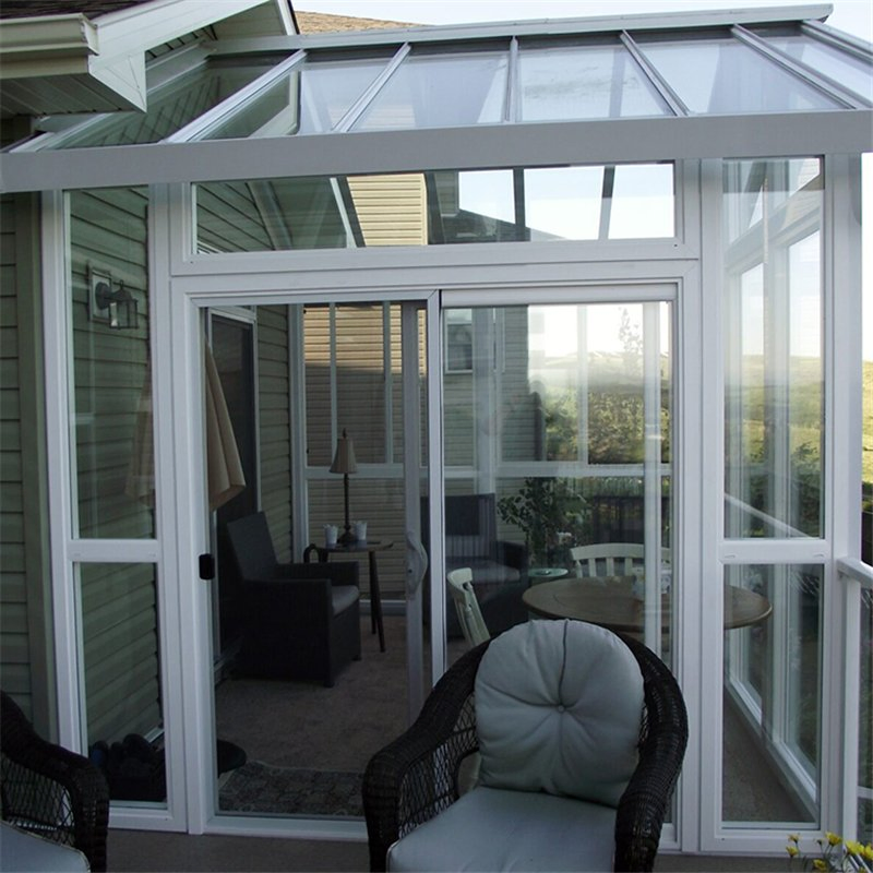 Modern Aluminum Conservatory with Practical Design and Automatic Glass for Minimalist Villa Prefab Houses