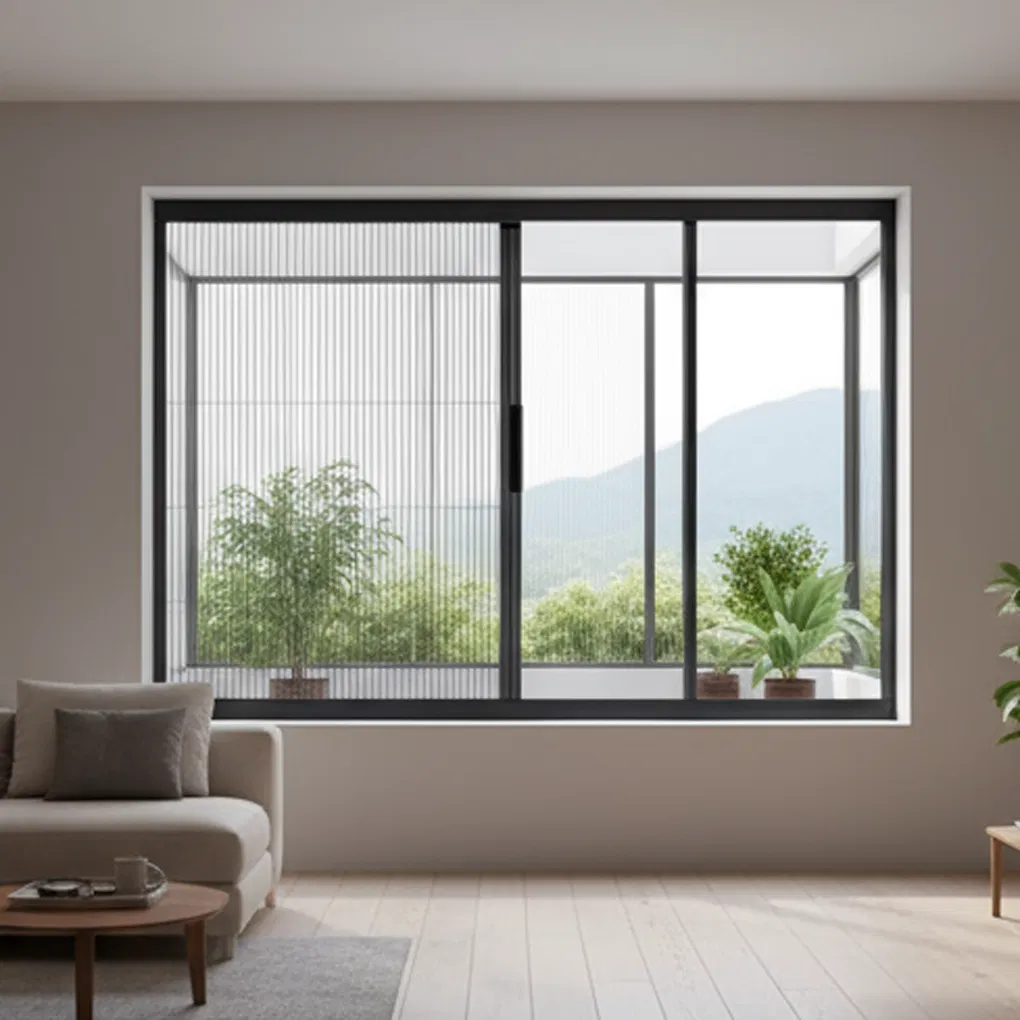 Factory Price Customized Ultra-Thin Narrow-Frame Mosquito-Proof Retractable Window Screen Door